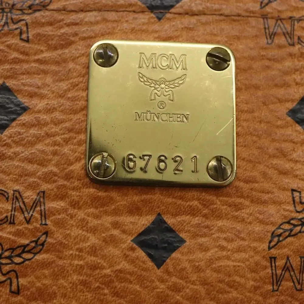 MCM Logogram Visetos Tote Bag Brown